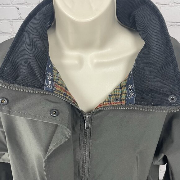 Jack Murphy Grey Heritage Collection Zipped Windbreaker Rain Jacket Size 10 - Picture 8 of 16